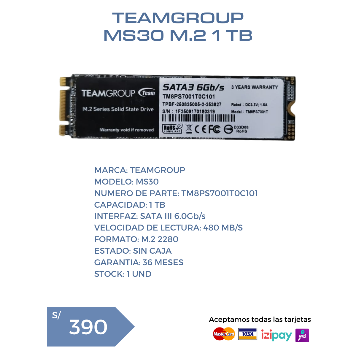 teamgroup 1tb m2 sin caja